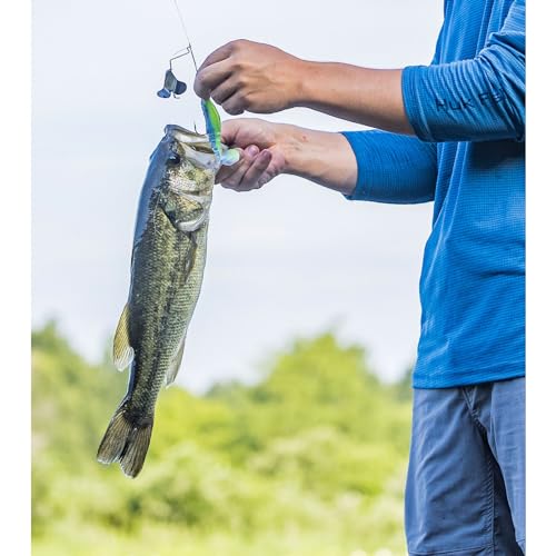 BUCKEYE LURES G-Buzz Single Bladed Buzzbait - Durable Fish-Catching Topwater Lure for Bass Fishing - color: Black w/Black, size: 1/4