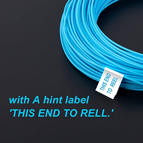 HERCULES Fly Fishing Line Floating Weight Forward Fly Line with Double Welded Loop - color: Teal Blue, size: WF4F 90FT