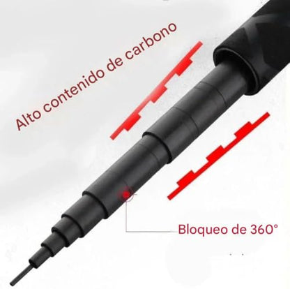 Tenkara Rod 18-30FT Carbon Fiber Telescopic Travel Fishing Pole - size: 30 feet