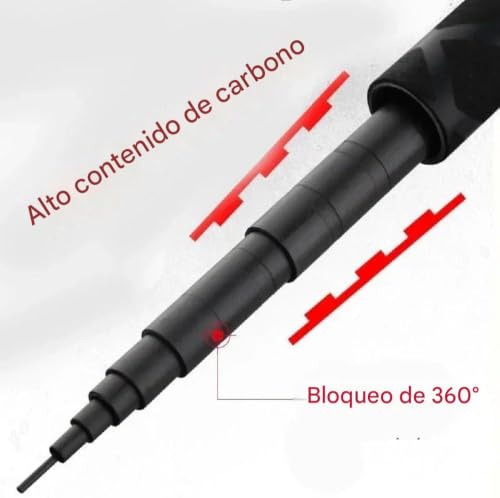 Tenkara Rod 18-30FT Carbon Fiber Telescopic Travel Fishing Pole - size: 28 feet