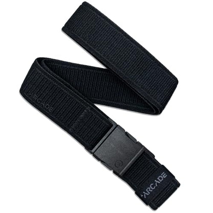 Arcade Belts A2 Youth Unisex Adventure Stretch Belt | Heavy Duty Elastic, Metal Free Buckle - color: Atlas - Black