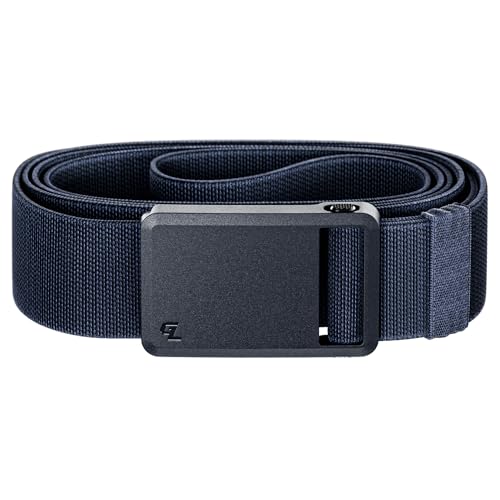 Groove Life Groove Belt Ultra – Men's Golf Belt, Stretch, Magnetic Buckle, Adjustable, Comfortable, Golf - color: Abyss Navy, size: Large (37-40")