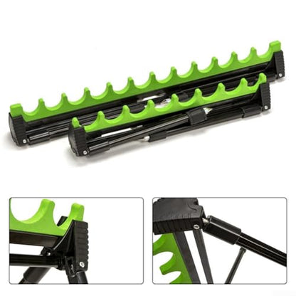 Adjustable Outdoor Fishing Rod Holder, Telescopic Fishing Pole Holder Bracket Spike Fishing Pole Rack for Bank Fishing Ground Sand