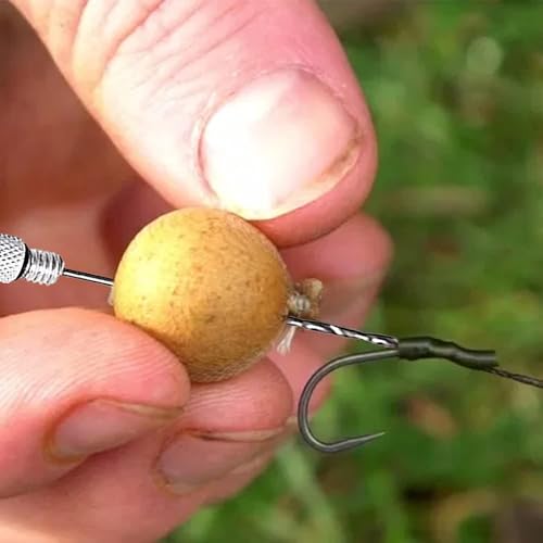 5 in 1 Baiting Needle Tool Fishing Rigging Baits Kits Tool Set Baits Boilie Drill Stringer for Making Rigs Stainless Steel Baiting