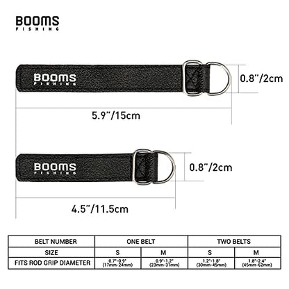 Booms Fishing RB1 Rod Tie Belts Pole Straps, Fit for Kayak Paddle Leash and Fishing Pole Tether - size: 7.1"_4pcs