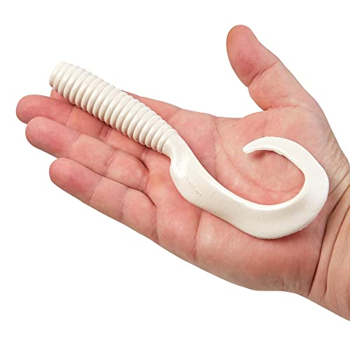 Berkley Gulp! Grub Saltwater Fishing Soft Bait - color: White, size: 8- Inch