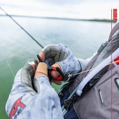 Bubba Micro Fishing Shears with Lanyard, Titanium-Nitride Coated Blades, Cuts through Monofilament, Fluorocarbon, and Braided Line, For Fishing - size: Micro