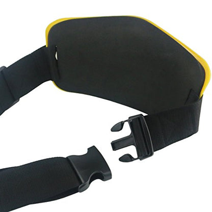 Ogrmar Fishing Belly top/Adjustable Fishing Rod Fighting Belt/Tackle Boat Fishing Rod Holder/Adjustable Support Waist Rod Holder Belt - color: Yellow