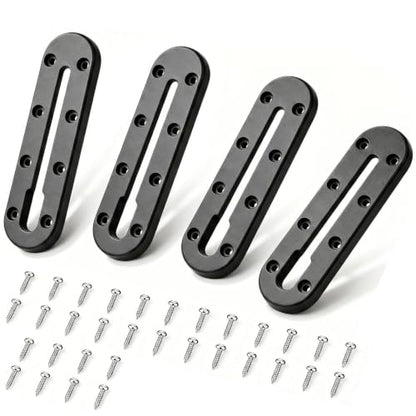 Kayak Track,Low Profile Kayak Rail Mount,Kayak Gear Track for Fishing Rod Holder, Fish Finder, Cup Holder, Paddle Holder, Anchor Cleats & All T-Slot Kayak Accessories - size: 7 Inch，4 Pcs