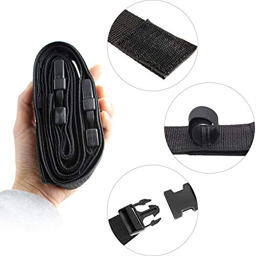 2 Pack Vehicle Fishing Rod Holder for Car 5 Rod Capacity Adjustable 86.6 Inches Length Easy Install Fishing Car Rod Carrier Belt Strap for SUV Wagons Van