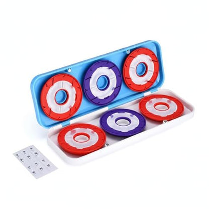 Fishing Line Spool Storage Box, ABS Plastic Organizer with Divided Compartments for Tackle Gear (1 PC) - size: 6.3 x 2.95 x 1.18 in