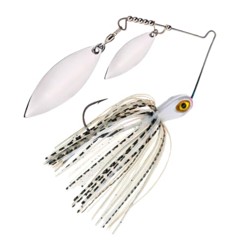 Reaction Tackle Spinner Bait, Compact Profile Fishing Lure with Flash and Vibration for Bass, Trout, Pike, Salmon and Walleye (3-Pack) - color: Tennessee Shad, size: 1/4 Oz