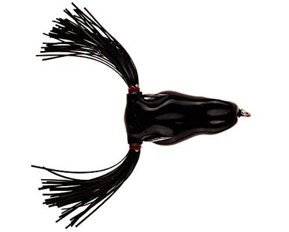 Scum Frog Scumdog Topwater Bass Fishing Hollow Body Frog Lure with Weedless Hooks - color: Black, size: 1/2 Ounce