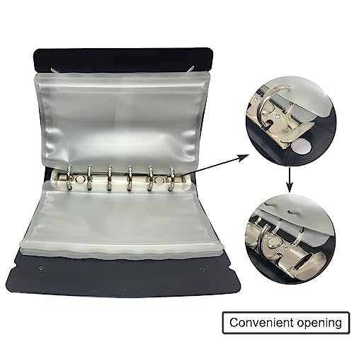 Fishing Lure Bag Binder, Soft Plastic Bait Storage Binder, Saltwater Resistant Tackle Bag with 9 Pocket Sleeves, Organize Storage Lines, Hooks, Sinkers, Rigs, Jigs Bait Bags for Fishing