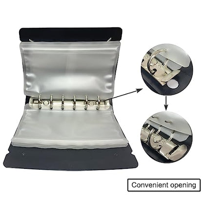 Fishing Lure Bag Binder, Soft Plastic Bait Storage Binder, Saltwater Resistant Tackle Bag with 9 Pocket Sleeves, Organize Storage Lines, Hooks, Sinkers, Rigs, Jigs Bait Bags for Fishing