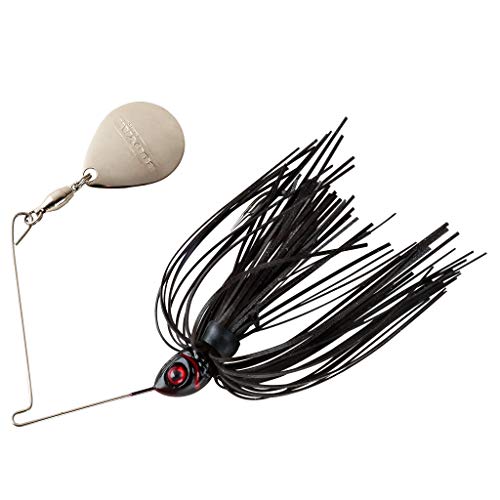 Booyah Colorado Blade Spinner-Bait Bass Fishing Lure - color: Black, style: Single Colorado (3/8 Oz)