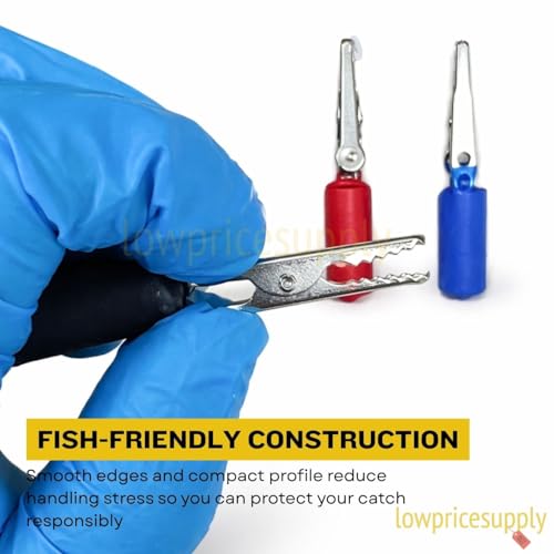 3 Pack Snap Clip Fishing Tool Stabilizing Fin Weights Livewell Fish Saver for Deep-Water Bass, Tournament-Safe Survival Weights Fish Stabilizing Weight, Bass Survival Weight