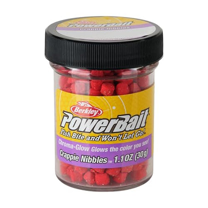 Berkley PowerBait Crappie Nibbles Dough Fishing Bait - color: Glow Red