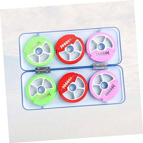 Fishing Line Spools Holder Box Round Silicone Main Line Boxes for Bass Trout Fly Fishing Tackle Random Color