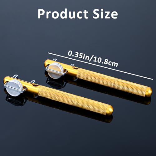 2Pcs Fishing Line Knot Tying Tool Metal Fishing Hook Tie Device Manual Portable Fishing Tie Hook Practical Knot Angler Accessories for Hooks Lures Lines Easy Tying and Protection