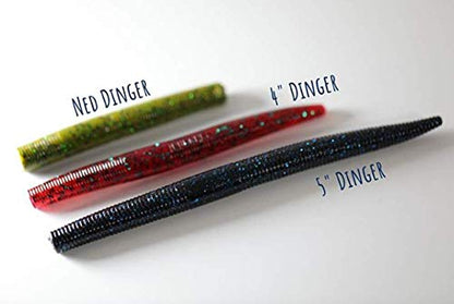 Yum Lures YDG - color: Carolina Pumpkin/Chartreuse, size: 5"