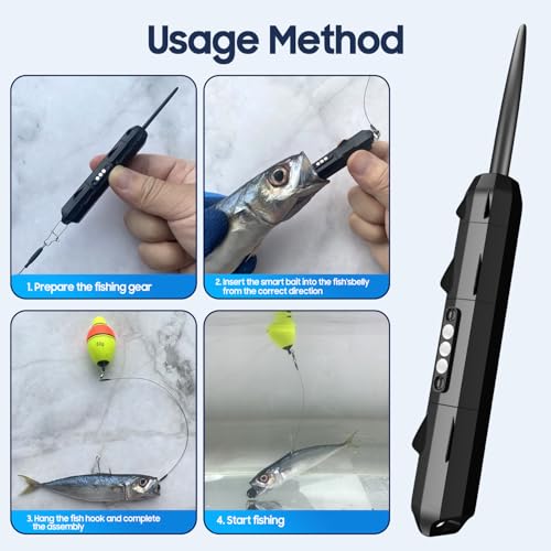 Robotic Smart Lure Bait Fishing Electric Lures USB Rechargeable Wobbler Swimbait Fishing Tackle Lifelike Action for Bass, Trout, Pike, Lure Zombie Fish & Dead Fish Revival Tech Freshwater Saltwater