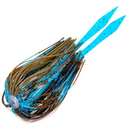 Dr.Fish 15 Pack Replacement Jig Skirts with Tail 88-Strands Silicone Quick Change Fishing Umbrella Skirts for Spinnerbaits Bass Jig Lure Making Supplies - color: Magic Craw-15 Pack