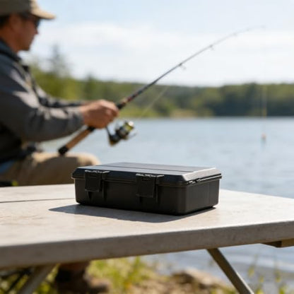 Carp Tackle Box Fishing Rig Organizer with Scale Terminal Tackle Storage for multi Compartment Bait Box Portable Gear Case Hook Swivel Holder Outdoor Angling Equipment for Small Parts Green