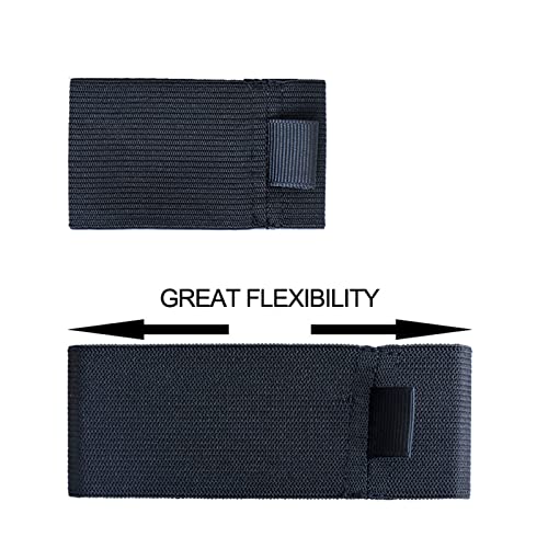 4-Pack Elastic Nylon Fishing Reel Spool Strap, Adjustable Line Protector Band for Tackle Storage, S/M/L/XL Sizes, Black - size: LL