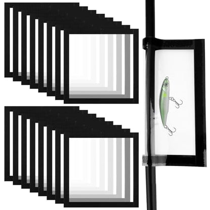 8 Packs Clear PVC Fishing Lure Covers Protector, Rod Lure Wrap Shield, Fishing Hook Covers Sleeves for Rod Bait Pole Tackle Storage