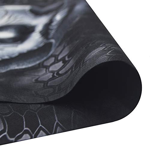 Obacle Skull Face Mask for Women Dust Wind Sun Protection Rave Festival Riding - color: Gray Net Face Black Nose