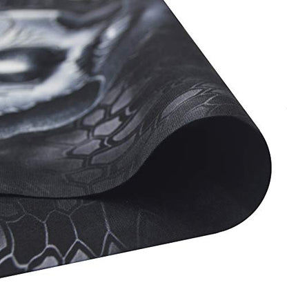 Obacle Skull Face Mask for Women Dust Wind Sun Protection Rave Festival Riding - color: Gray Net Face Black Nose