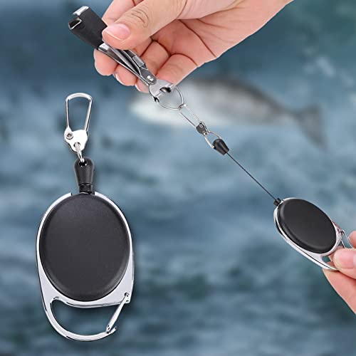 Fishing Knot Tool, with Line Cutter and Hook Sharpener, Multi Function Fishing Tool, with Retractor Clip, Portable Gear, for Fly Use