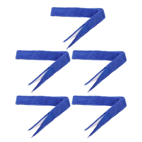 5pcs Blue Fishing Rod Straps Wraps Durable Material and Stable Grip Design Anti-slip Bands for Securely Holding Fishing Rods for Outdoor