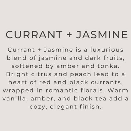 River Birch Currant + Jasmine Scented Linen and Room Spray | Home Fragrance | 4 oz Glass Amber Bottle | Luxury Signature Scent | Handmade in Texas - color: Currant + Jasmine