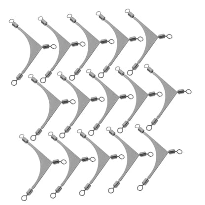 Sea Fishing Three-Prong Swivel Way Swivel Fishing Swivels Three Way Fishing Swivels Fishing - size: 3x2x0.2cm