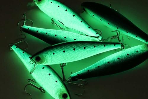 LUCKY CRAFT Pointer 100SR, Jerkbait Side by Side Action Wobbling Freshwater Lake Bass Fishing Bait - color: 728 Super Glow Sardine