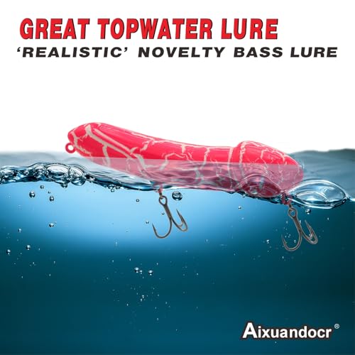 Funny Fishing Gifts for Men Women, Novelty Bass Topwater Lures, Father Christmas Birthday Gifts Stocking Stuffers - color: Pink