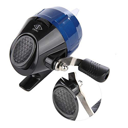Fishing Wheel Portable Spincast Fishing Reel Slingshot Outdoor Shooting Harpoon Dart Reel - color: blue