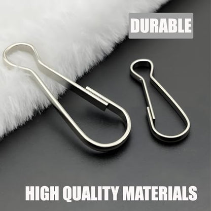 Pine & Linen 150 Pcs 25mm/1inch 304 Stainless Steel Spring Snap Hook, Rust-Proof Lanyard Snap Clip Hooks Metal Spring Hooks, Small Clips for Key Chain ID Name Card - size: 25mm