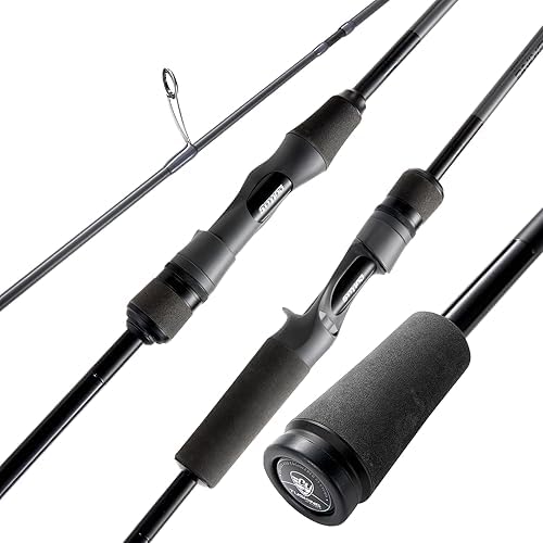 Soloking Tusking Air Ultra-Light BFS Stream Fishing Rod 2PCS Spinning&Casting Spiral Cross Carbon Technology, High Sensitivity, Ergonomic Reel Seat Design for Stream/Trout/Bass Fishing - size: Spin/6'/L/Fast