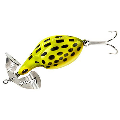 Arbogast Buzz Plug 1 oz Fishing Lure - color: Frog White Belly, size: Standard 2 7/8 in, 1 oz