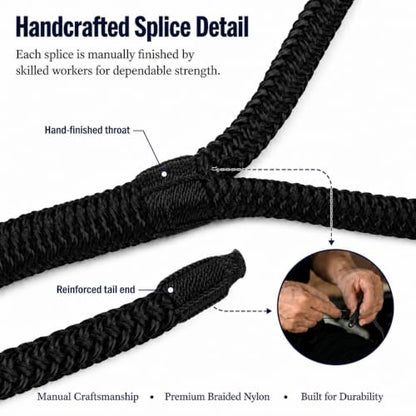 2 Pack 5/8" x 15' Boat Dock Lines, Improved Double Braided Nylon Boat Ropes for Docking with 15" Loop, Hurricane-Resistant Grade Marine Rope for Sailboats,Pontoons,Fishing Boats, Black - size: 5/8" x 15' (Pack of 2)