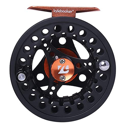 Kylebooker Large Arbor Fly Fishing Reel 3/4wt 5/6wt 7/8wt - color: Black, size: 7/8wt