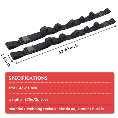 Adjustable Fishing Rod Holder 2 Pack Car Fishing Rod Holder Adjustable Fishing Pole Fishing Pole Rack Fishing Rod Rack Carrier for Car, SUVs and Vans