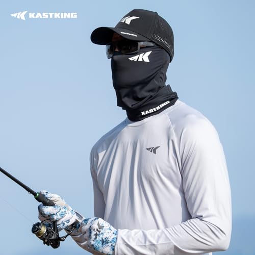 KastKing Ultimate Angler Neck Gaiter, UPF 50 Sun Mask, Sun Gaiters for Men & Women, Hydrocool Technology, Fishing, Hiking - color: B: Master Collection (Size: 19"x9.5")