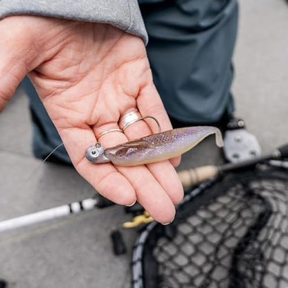 Duckett Fishing Sway Head Jig, Innovative Design for Enhanced Swaying Action and Effective Soft Plastic Rigging - size: 1/4oz