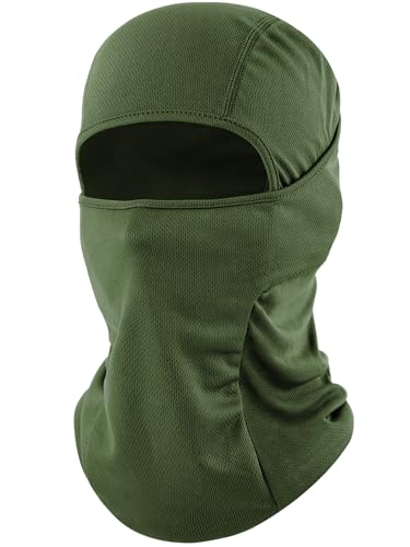 ROXUN Ski Mask Balaclava, Motorcycle Summer Cooling Breathable UV Protector - color: One Army Green