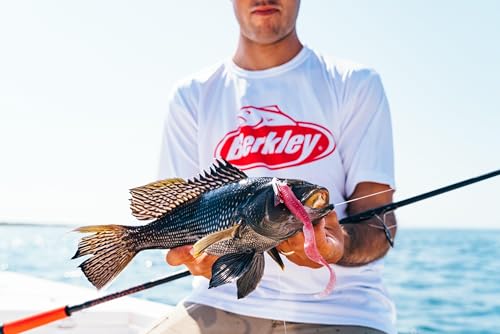 Berkley Gulp! Grub Saltwater Fishing Soft Bait - color: Pink, size: 5"