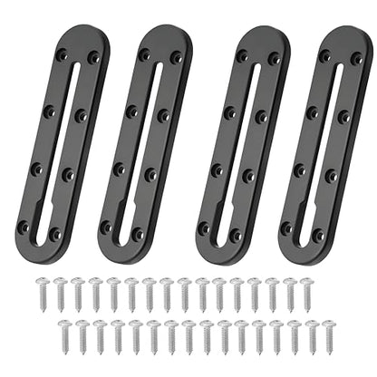 Kayak Track Kayak Low Profile Track,Kayak Rail,Kayak Accessories Mount Track,Kayak Gear Track for Fishing Rod Holder,Kayak Rail Track for Paddle Holders Fish Finder,Cup Holder,Anchor Cleats - size: 7inch4pcs